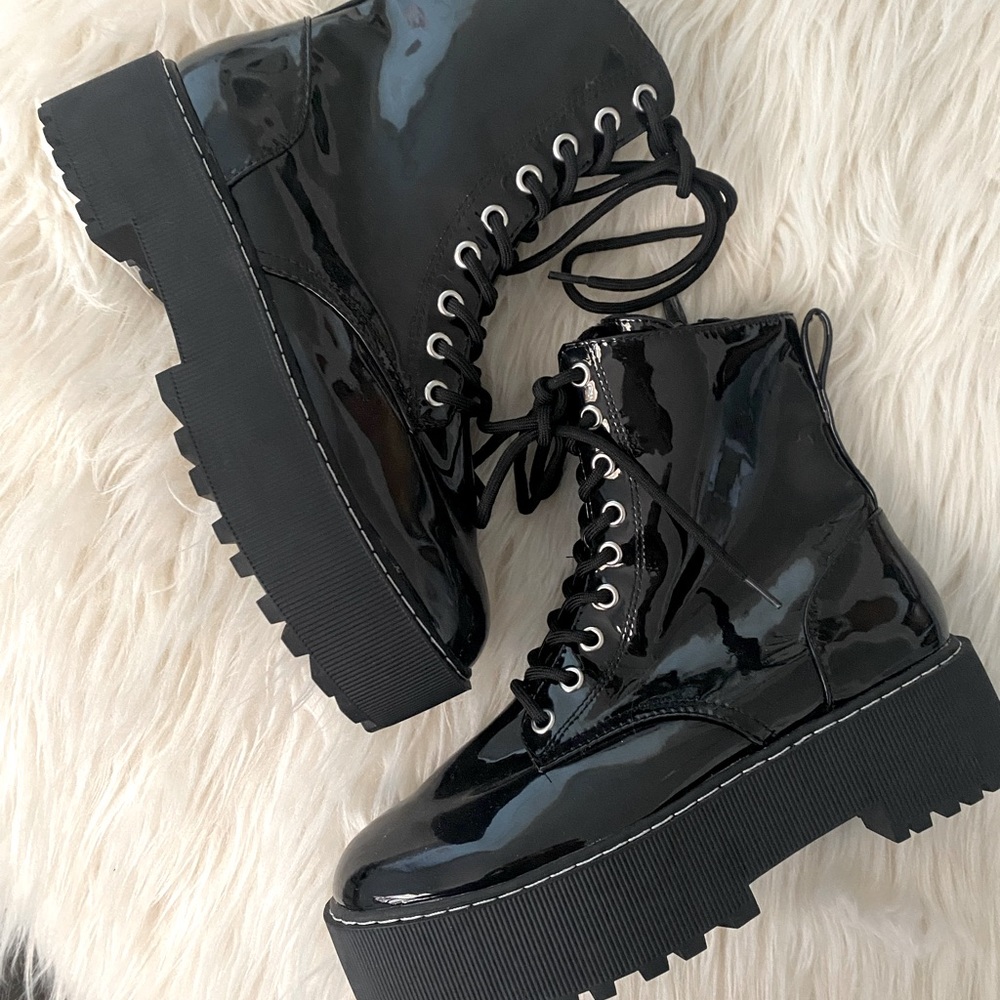 Platform Combat Boots